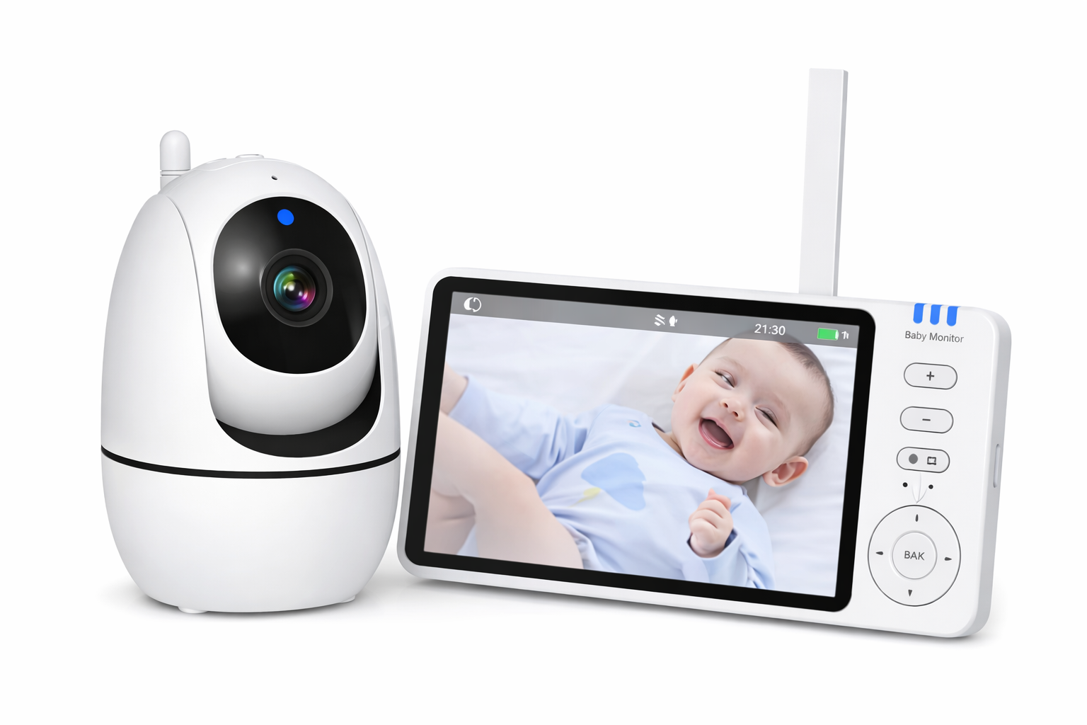 Babyphone Babyseren 1 Caméra & 1 Écran Partagé Monitor pour les parents, Sans Wi-Fi