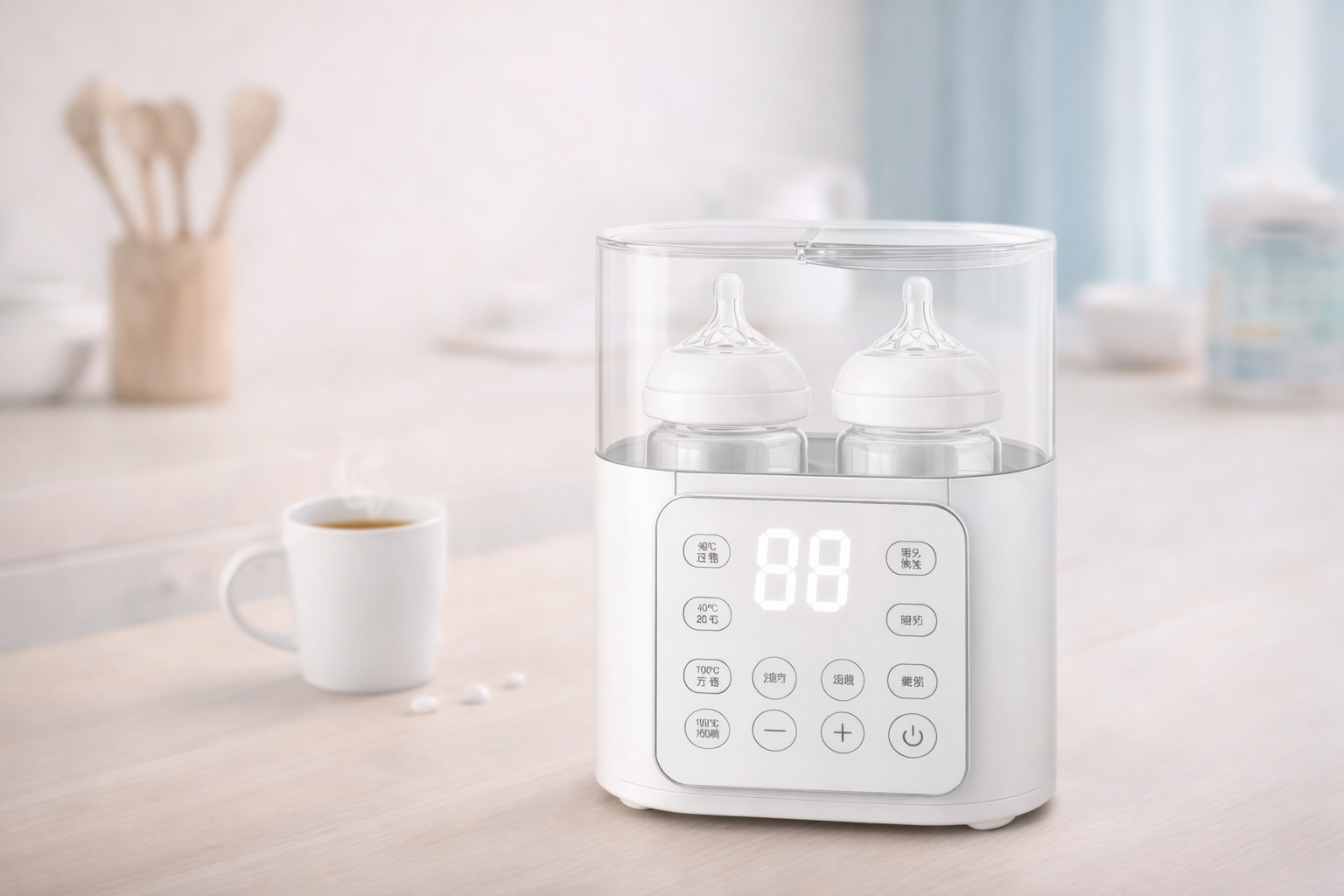 Chauffe-biberon et stérilisateur Babyseren 3-en-1 – réchauffe biberon électrique bébé, maintien au chaud