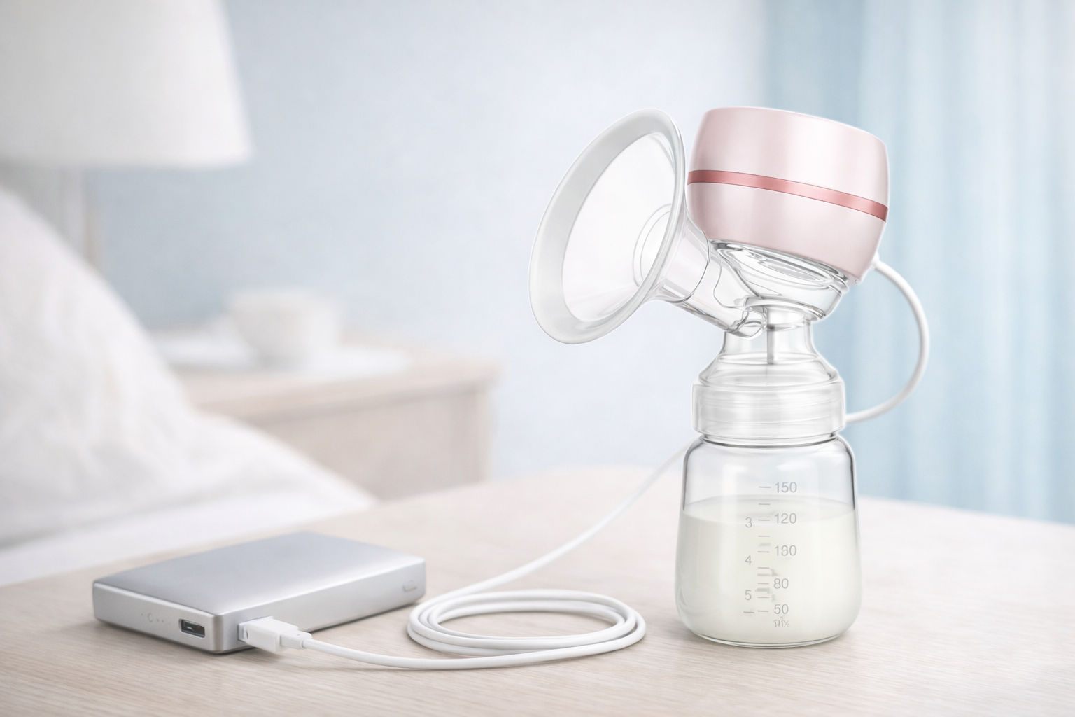 Tire-lait électrique portable Babyseren | tire lait silencieux rechargeable avec réglages de succion