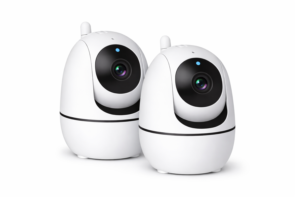 Babyphone vidéo Babyseren avec moniteur 7" HD et 2 caméras | vision nocturne, audio bidirectionnel